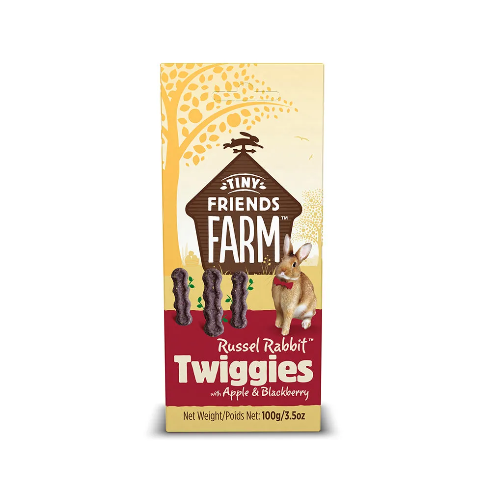 Supreme Tiny Friends Farm Russel Rabbit Twiggies Apple & Blackberry 100g