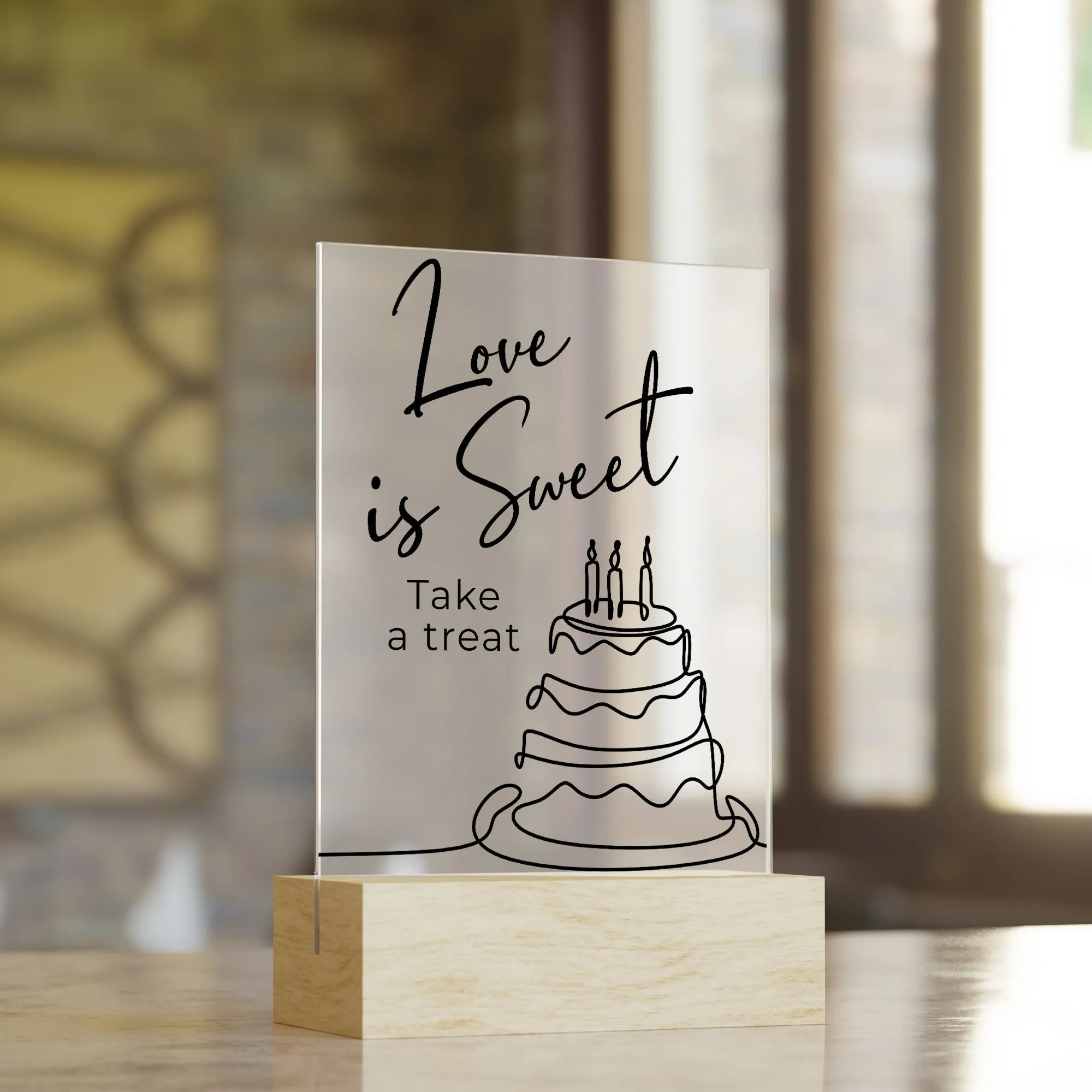 Sweet Treat Wedding Table Sign