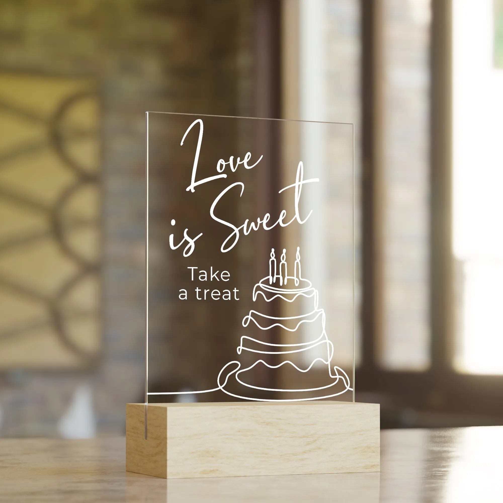 Sweet Treat Wedding Table Sign