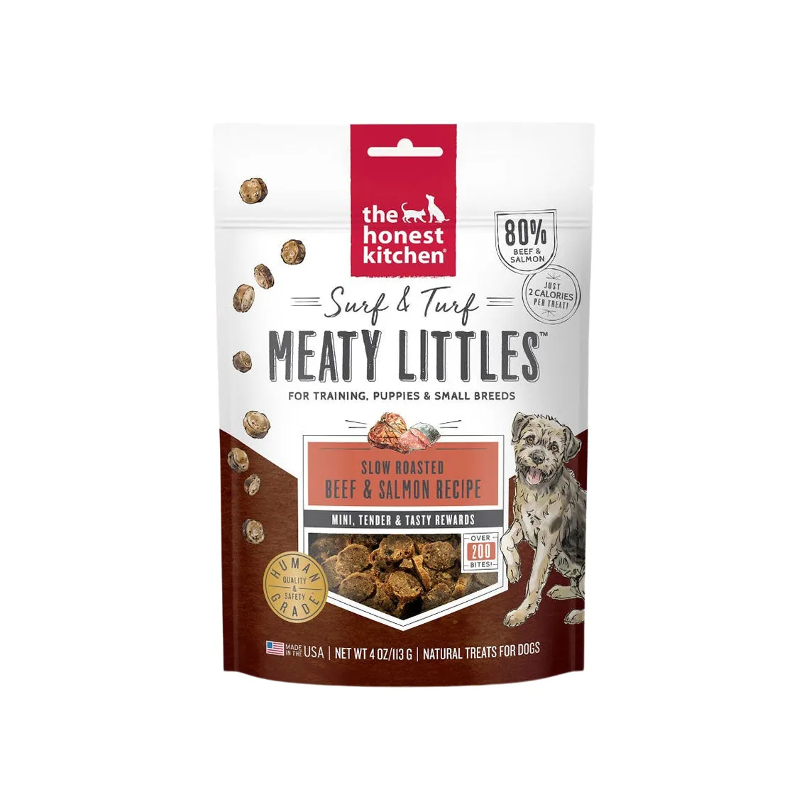 The Honest Kitchen Surf & Turf Meaty Littles 4 oz Treats for Dogs