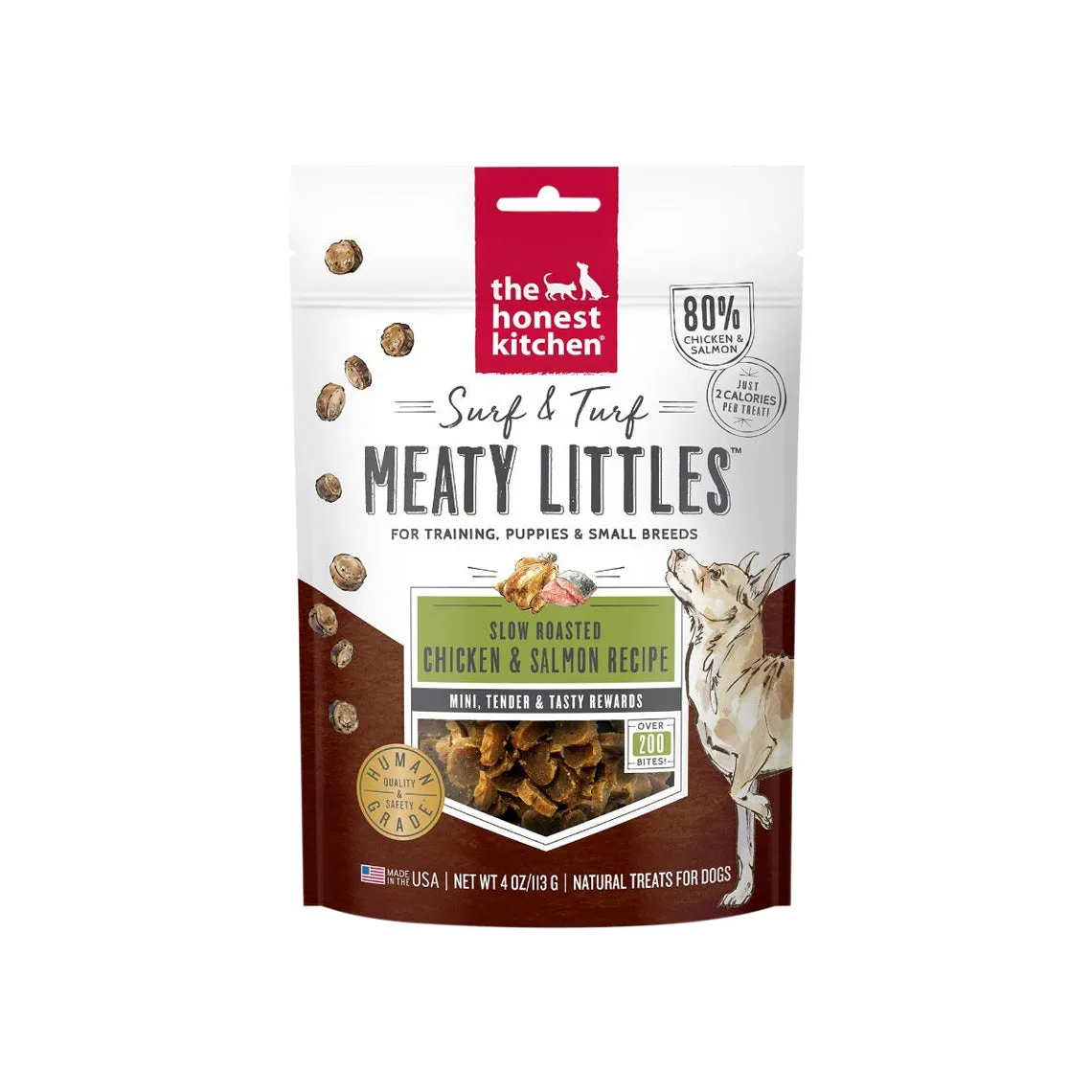 The Honest Kitchen Surf & Turf Meaty Littles 4 oz Treats for Dogs