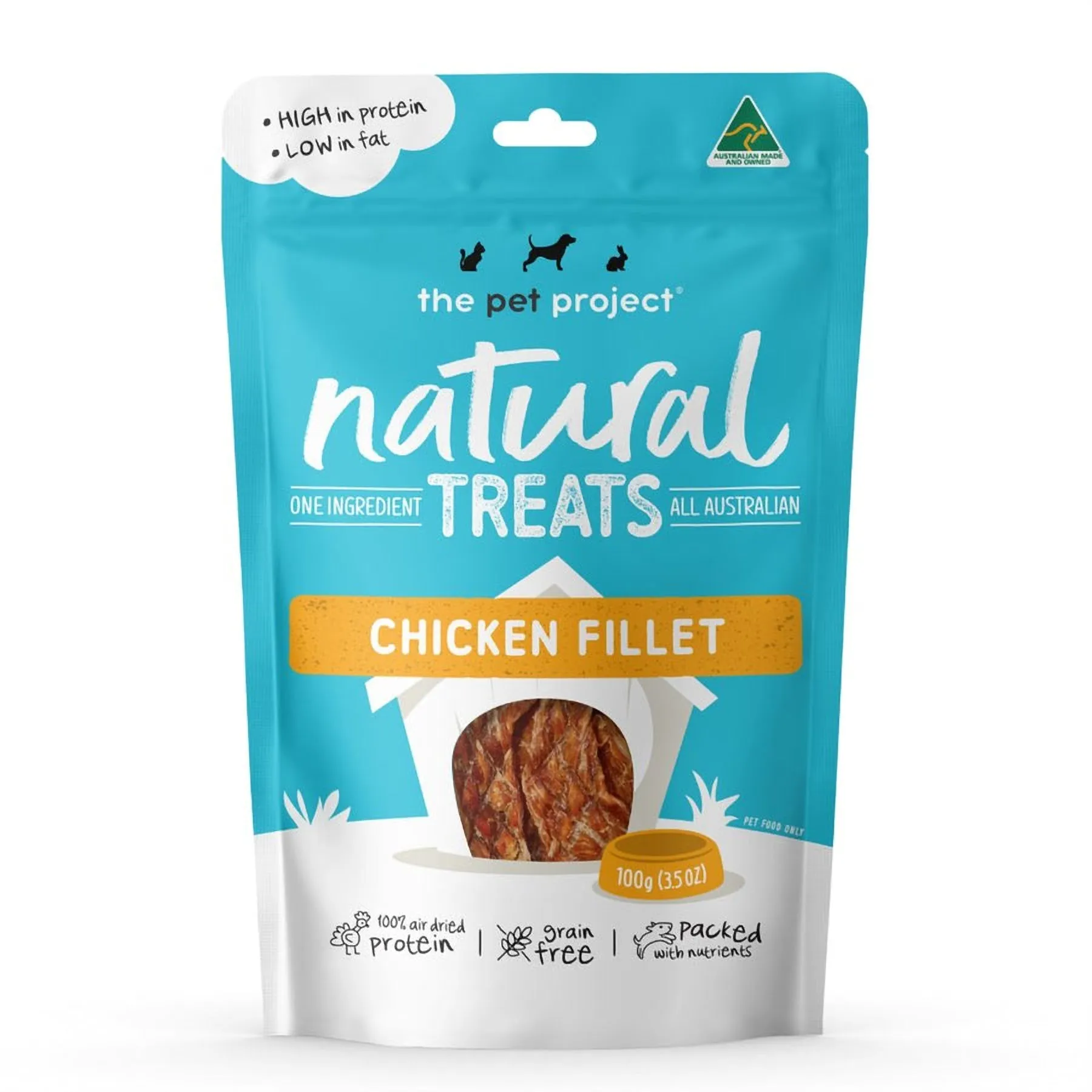 The Pet Project Dog Treat Chicken Fillet 100g