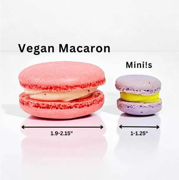 Vanilla Mini Macarons - Perfect for Decorating Cupcakes, Cakes, Ice Cream, and More!