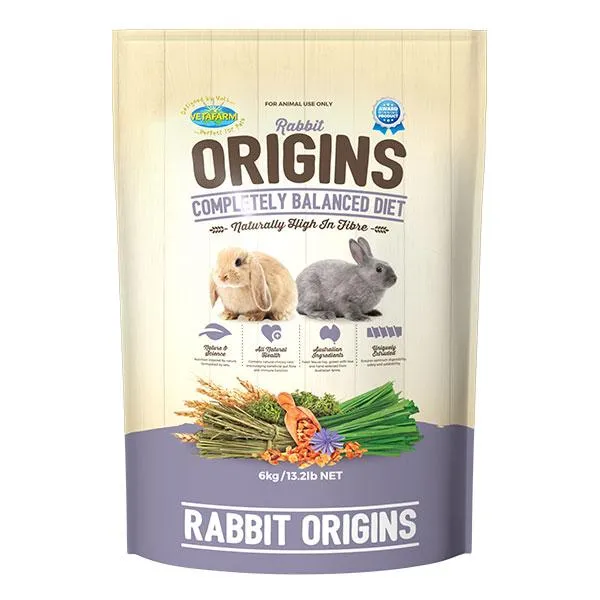 Vetafarm Rabbit Origins Small Animal Food 6kg