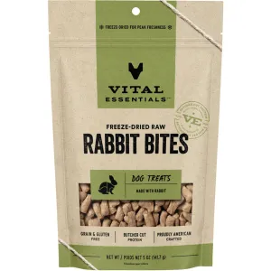 Vital Essentials Freeze Dried Rabbit Bites  5oz