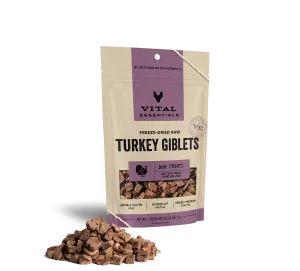 Vital Essentials Freeze Dried Treats Turkey Giblets 2oz