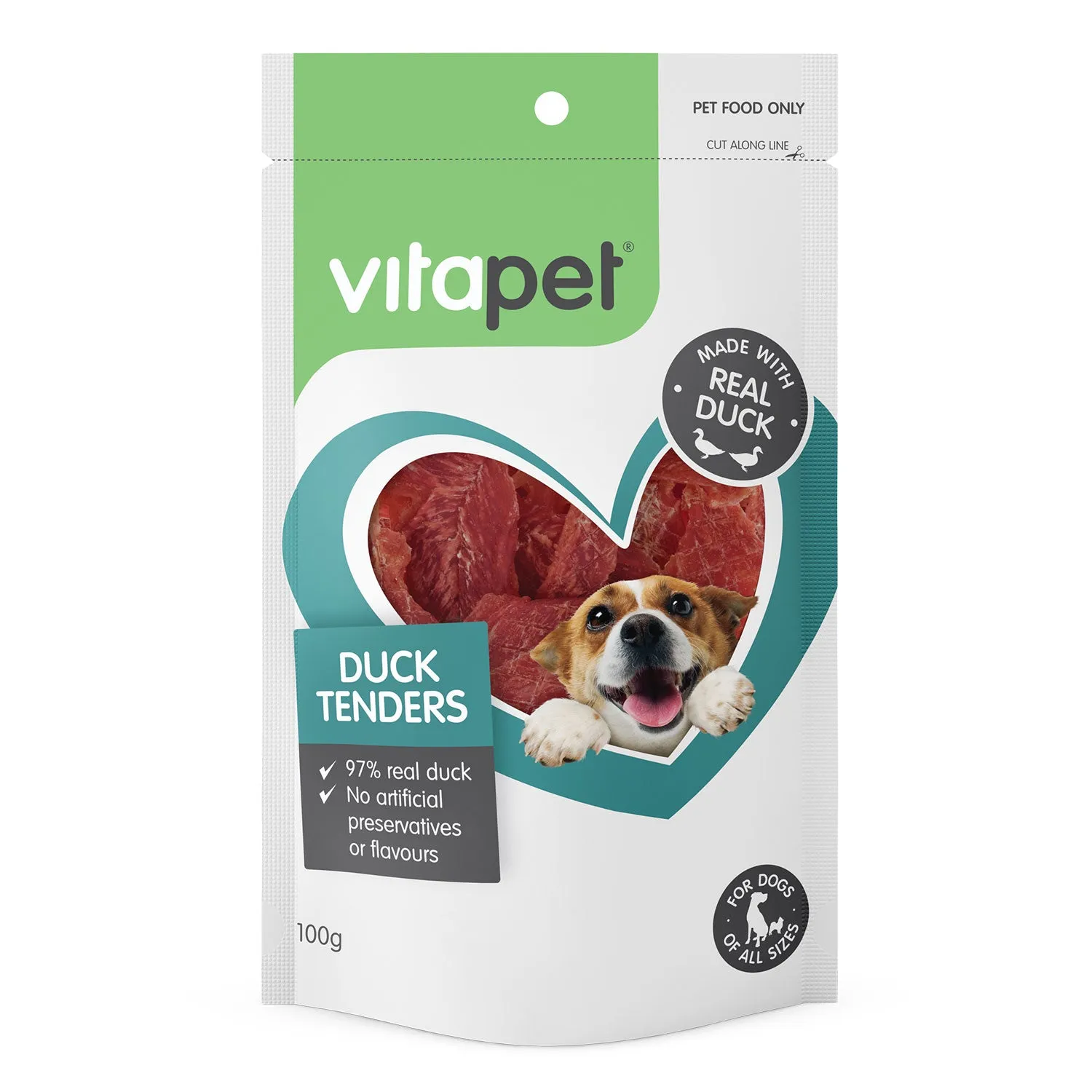 VitaPet Duck Tenders Dog Treats 100g