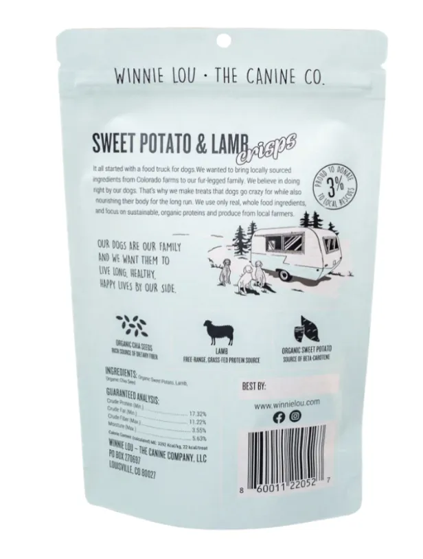 Winnie Lou Sweet Potato & Lamb Crisps 2.5oz