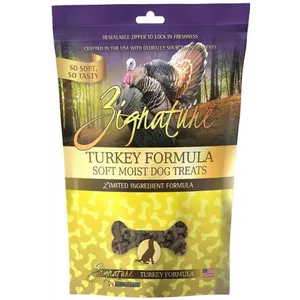 Zignature Turkey Formula Soft & Chewy Dog Treats 4 oz (OLD)