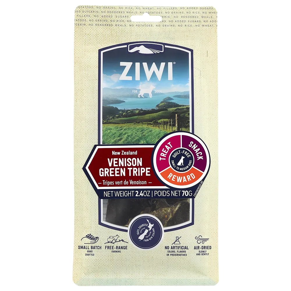 Ziwi Peak Dog Air-Dried Venison Green Tripe 70g